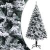 Artificial Snow Frosted Christmas Tree Green 150 cm PVC