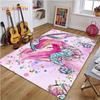 Коврик с рисунком «Русалка на черепахе», милый розовый ковер с русалкой, большие коврики для гостиной, спальни, напольный коврик, декор для комнаты для девочек, подарки