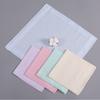 5Pcs/set 40x40cm Solid Color Cotton Women Pocket Squares Handkerchiefs Soft Suit Sweat Hankies Party Gift