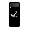 Футболист Футбольное Искусство Прозрачный Чехол Для Телефона Для Samsung Galaxy Z Flip 3 4 5 Жесткий Складной Корпус Для Samsung Z Flip3 Задняя Крышка