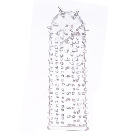 Yousheng Силиконовый Шипованный Ребристый Прозрачный Презерватив Рукав для Удлинения Пениса Игрушка для Взрослых