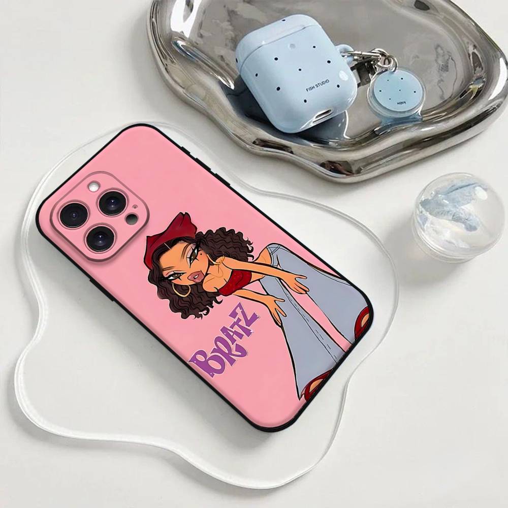 Модный Чехол для Телефона B-Bratz D-Doll Чехол для Телефона Для Iphone 17 16 15 11 13 14 Pro Max X Xr Xs Max 12mini Черный Чехол