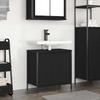 Black Bathroom Vanity Cabinet 60 x 34.5 x 60 cm