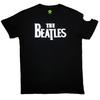 The Beatles Unisex Adult Drop T Logo T-Shirt