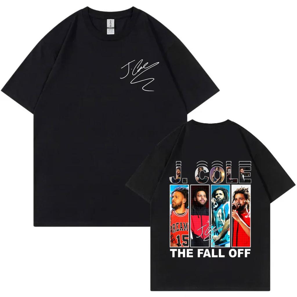 Rapper J Cole Graphic T Shirts The Fall Off Tour 2026 Merch Tshirt Men Women Clothing High Quality Fashion Short Sleeve T Shirt