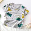 Children's Short Sleeve Pure Cotton Summer New Boy's T-shirt Baby Cartoon Girl Short Sleeve Korean Version of Top for Children