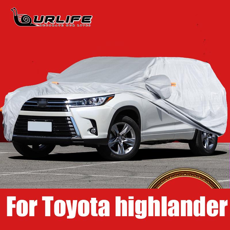 Для Toyota Highlander 2010 to Car Cover Outdoor Sun Anti UV Rain Snow Frost Пылезащитный чехол Ткань Оксфорд