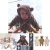 Роскошно мягкий комбинезон для новорожденных с капюшоном для мальчиков и девочек