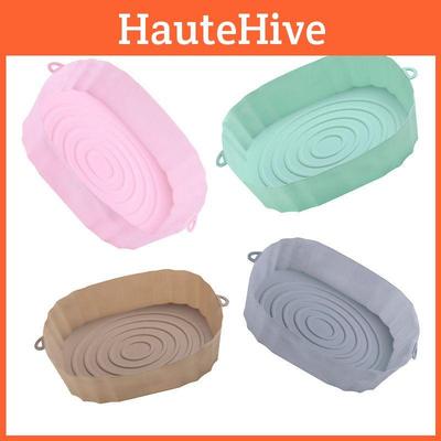 Силиконовый горшок корзина для выпечки для аэрофритюрницы мягкий поддон для здоровой и вкусной жареной пищи