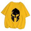 Spartan 100% Cotton T-shirts Men Summer Comic Funny T-shirt Harajuku Streetwear Tops Oversized Black Man Clothing