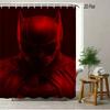 Batman Arkham City Snowy Night Waterproof Shower Curtain, Superhero Bathroom Decor for Fans