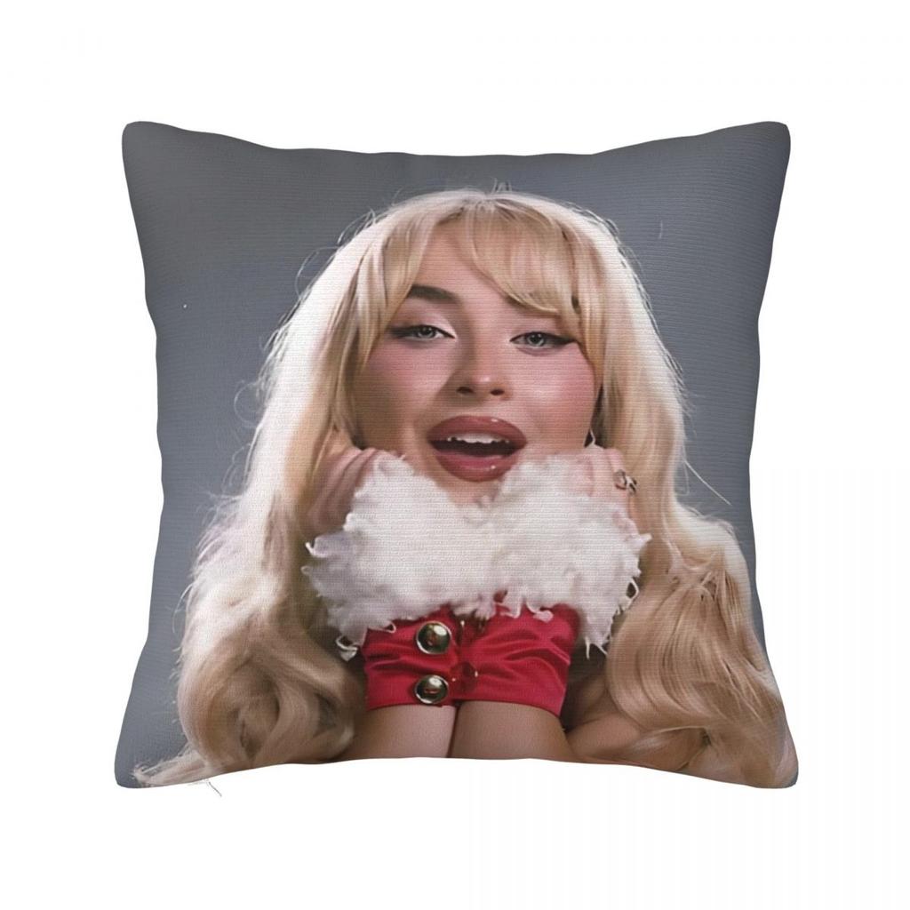 Singer Sabrina Carpenter Pillowcase Polyester Cushion Cover Decorative Pop Music Throw Pillow Case Cover Home Dropshipping 18'