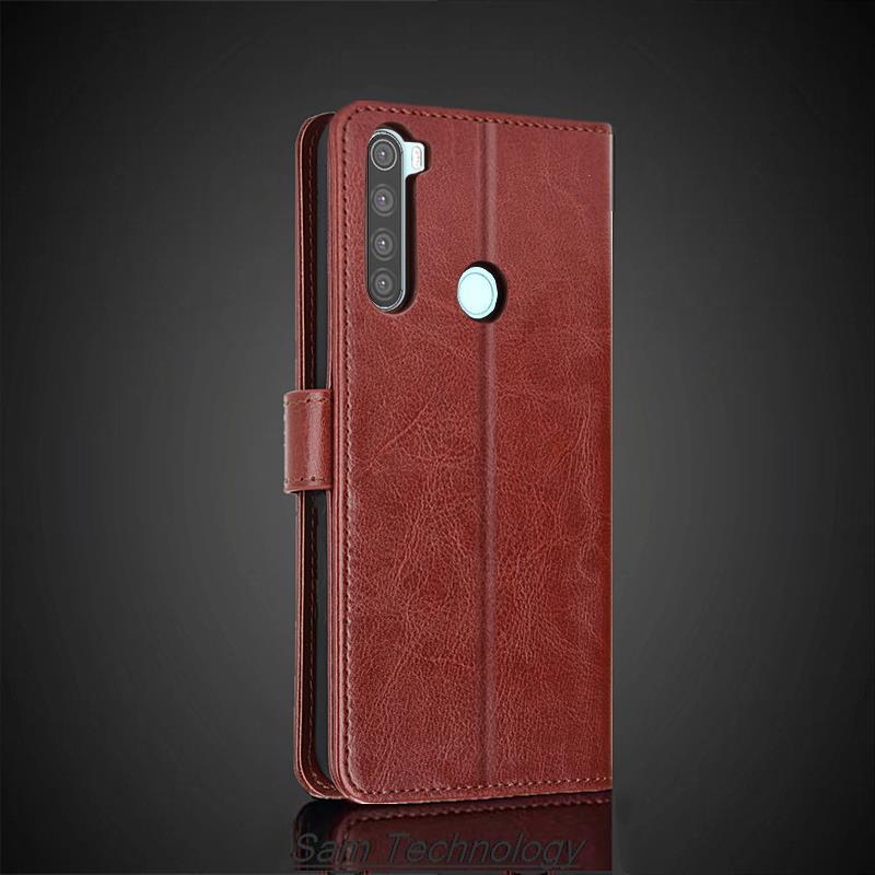 Чехол-обложка для держателя карт для Xiaomi Redmi Note 8T из ПУ кожи, откидная обложка, ретро-кошелек, чехол для телефона Redmi Note8T, бизнес-фундас, коке