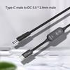 Кабель питания USB C с 8 адаптерами 100 Вт Высочайшая эффективность Переменный источник питания DC5.5 Кабель для зарядки Type C 120 см