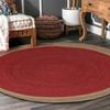 Jute Round Rug Natural Handmade Rug for Any Space Look Rustik Decor For Any Space Area