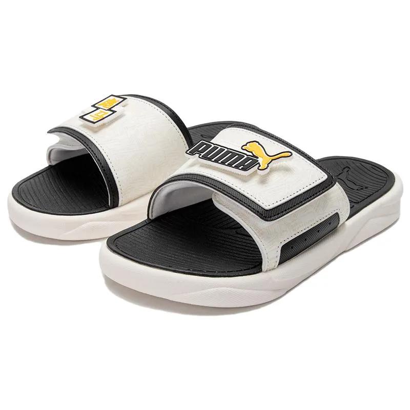 Puma Royalcat Bz Yinshua 'Белый Желтый' (унисекс) Шлепанцы 395243 01