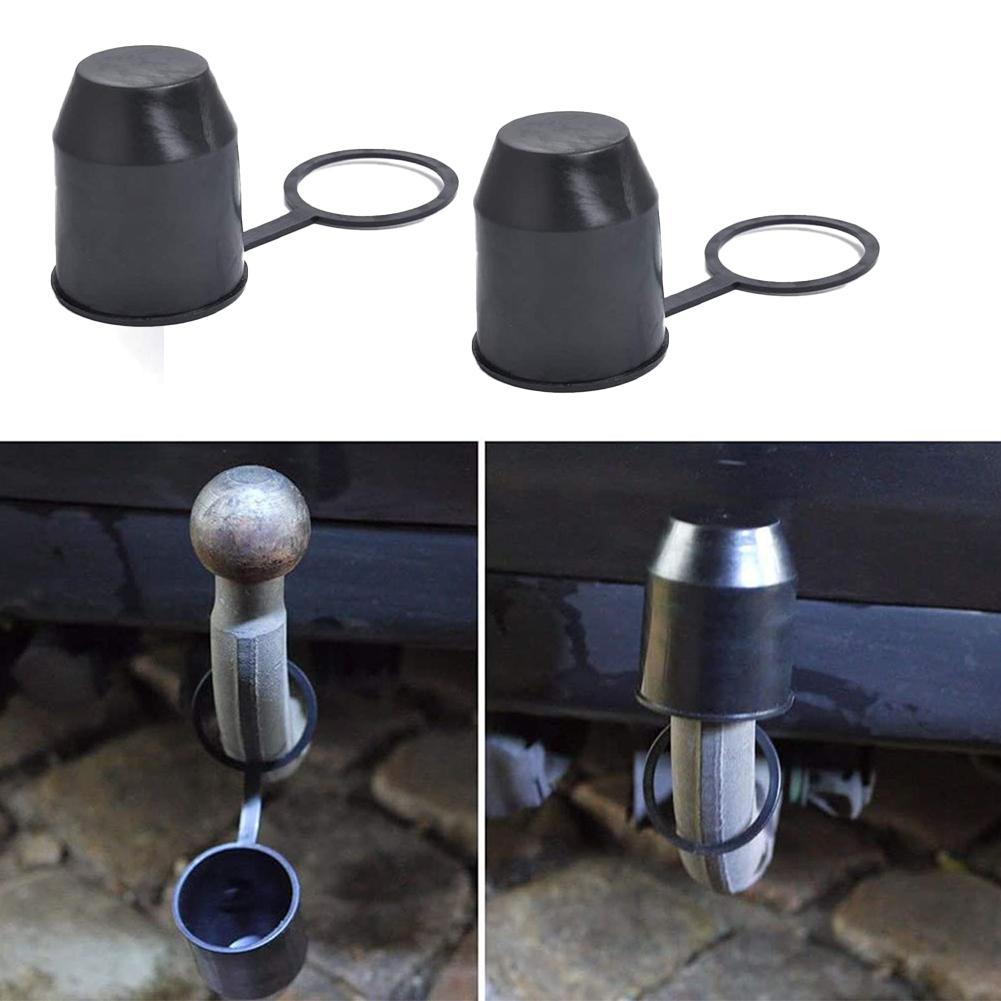 2x универсальных 50-миллиметровых колпачка для шаровой опоры фаркопа, колпачок для шаровой опоры прицепа, защитный колпачок для шаровой опоры прицепа, 50-миллиметровые шаровые головки