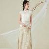 New Chinese style gradient skirt