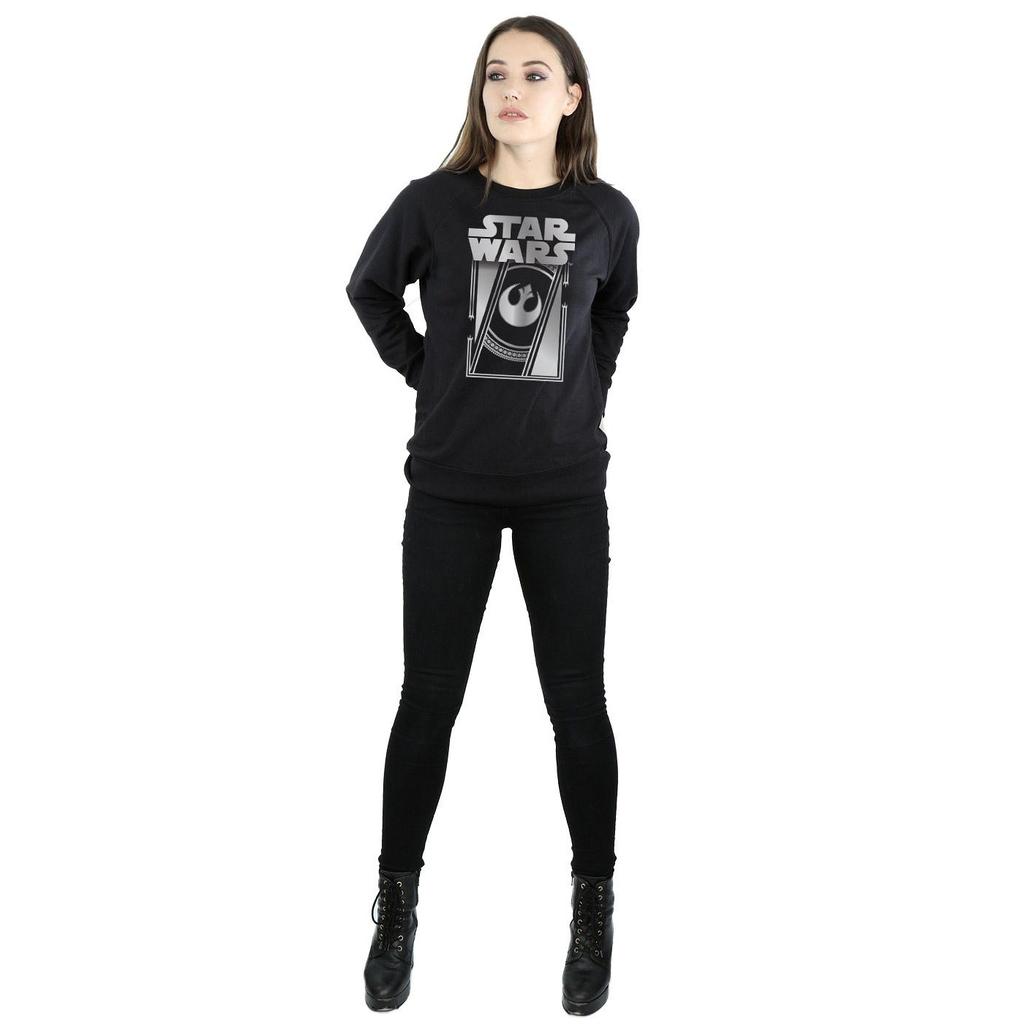 STAR WARS Womens/Ladies The Last Jedi Frame Metallic Sweatshirt