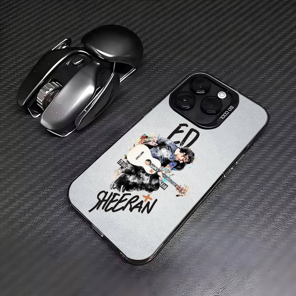 Чехол для телефона singer E-Ed Sheeran для iPhone 17, 16, 15, 14, 13, 12, 11 Plus, Pro Max Цветной Посеребренный Внутренний Чехол
