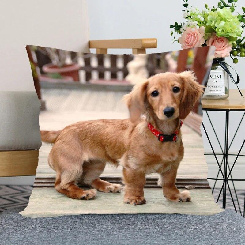 Такса животное Лидер продаж наволочка новогоднее украшение свадьба