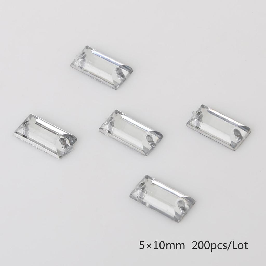 Круглые многогранные акриловые стразы с плоской задней стороной и двумя отверстиями для DIY ювелирных аксессуаров