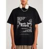 Black T Shirt Thanks For Nothing Bandana Print Design Streetwear Casual Fashion Men Women Unisex Top Urban Style Hip Hop Outfit