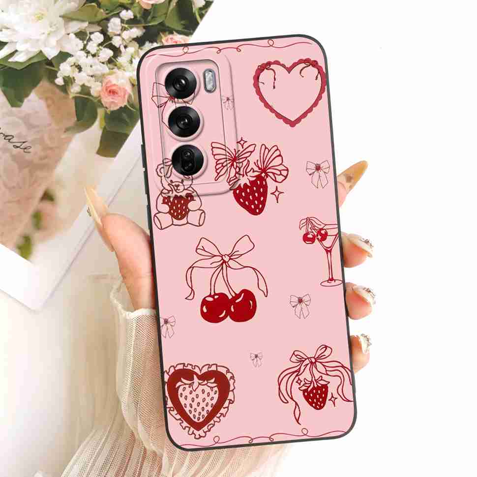 Чехол для Oppo Reno12 Pro 5G CPH2629 Новый модный painted чехол Мягкий чехол для телефона Для Oppo Reno 12 Reno12 Pro Задняя крышка Coque