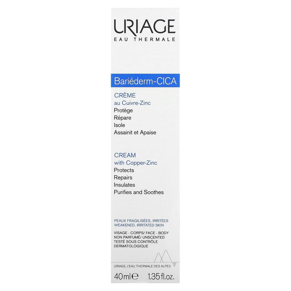 Uriage Bariéderm-CICA, Unscented, 1.35 Fl. 40ml(40ml)