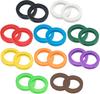 Крышка для клавиш Audiophile, резиновая цветная круглая клавиша, сортировка по идентификации, 10 цветов x 2 шт., каждая, 22 x 4 мм, набор из 20 предметов