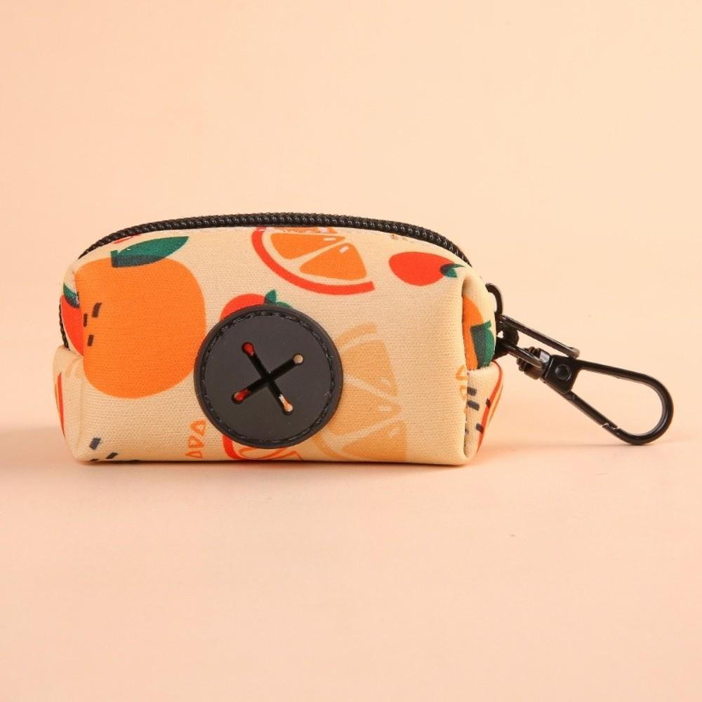 with Buckle Dog Poo Bag Holder Cute Fruit Pattern Gabage Bag Organizer Pet Supplies