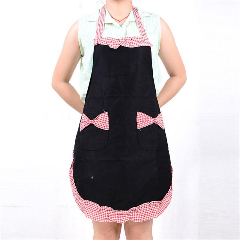 Карманы Бантик Чистка Милый Домашний Фартук кухня Приготовление пищи