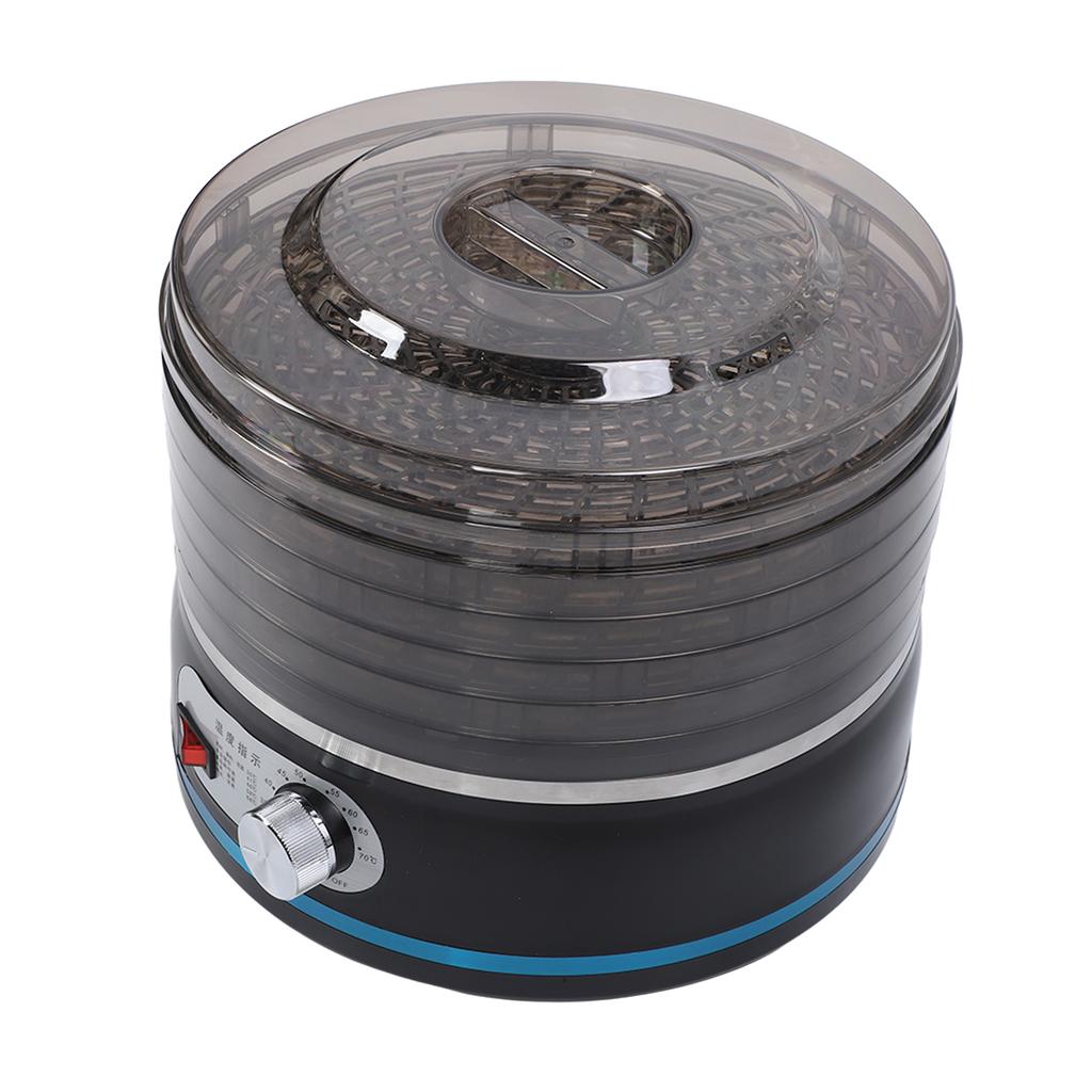 Машина для сушки пищевых продуктов, черная, 5 ярусов, PP PS, регулируемая температура, универсальная сушилка для фруктов