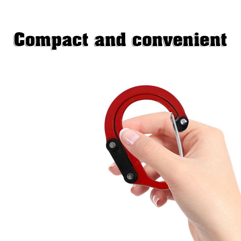 Тактическое снаряжение для улицы Карабин Многофункциональный Алюминиевый сплав D-образная Быстросъемная пряжка Уличный крюк