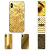 Симпатичная кожа из ТПУ для Huawei Honor 5A 6A 6C 7A 7C 7X 8 8A 8C 8X 9 9X 10 10i 20 Lite Pro, дизайн металлическая золотая фольга с цветным принтом
