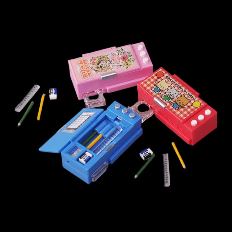 1 набор, имитация сцены, пенал, модель, игровой домик, реалистичный дизайн, мини-коробка для канцелярских принадлежностей, кукольный домик, пенал, ролевые игрушки