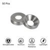 uxcell M4 Countersink Washers, Cone Cup Type, Anodized Aluminum Gasket Cup Head Washers for RC/FPV/PC/Drone/Machine Accessories Model Parts, 50pcs (Ti