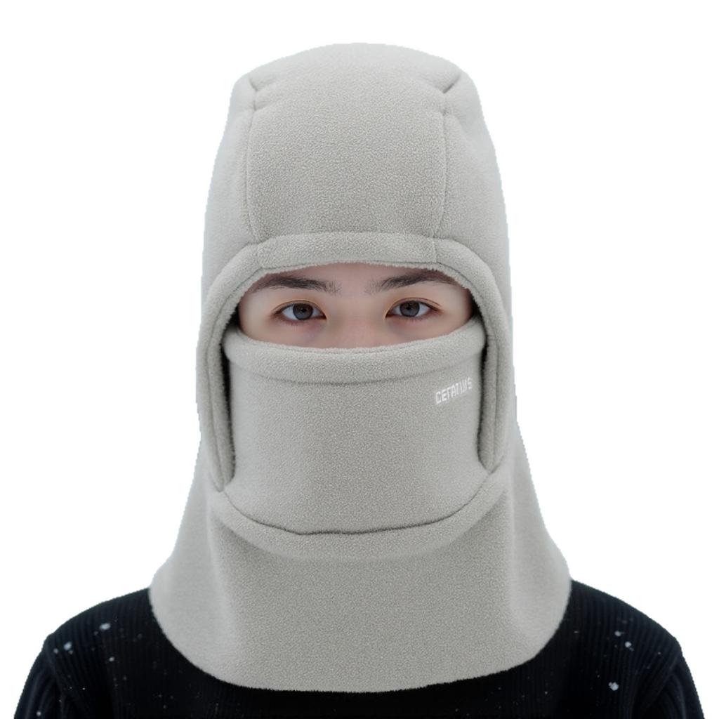 Hat Men's Winter Cycling Warm Artifact Windproof Mask Fleece Thickened Cold-proof Electric Vehicle Scarf Integrated Headgear