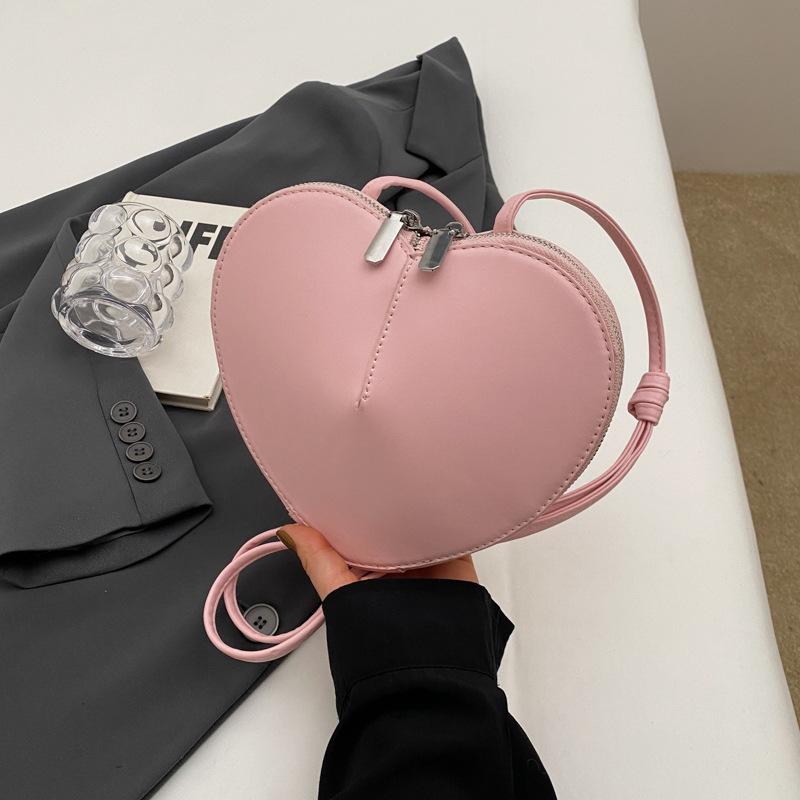 Женские кошельки Love Sling, женские сумки для телефона в форме сердца, дизайнерские мини-кошельки из искусственной кожи, небольшие однотонные сумки через плечо