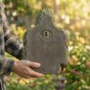 Bird Feeder with Hidden Keyhole Hanger Waterproof Tree-Mounted Outdoor Sculpture Feeders for Patio Yard