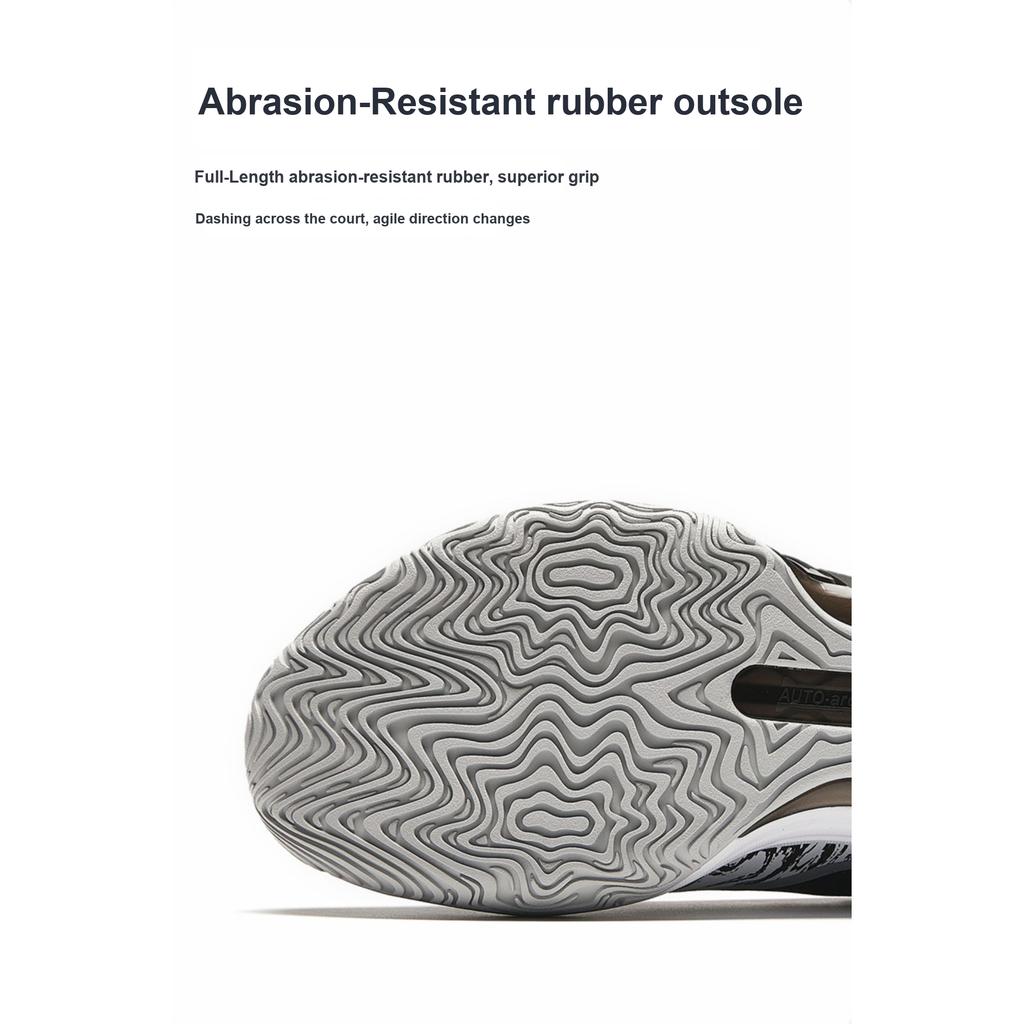 Anta Детские дышащие удобные нескользящие износостойкие низкие баскетбольные кроссовки детские кроссовки черные белые 312431103-3