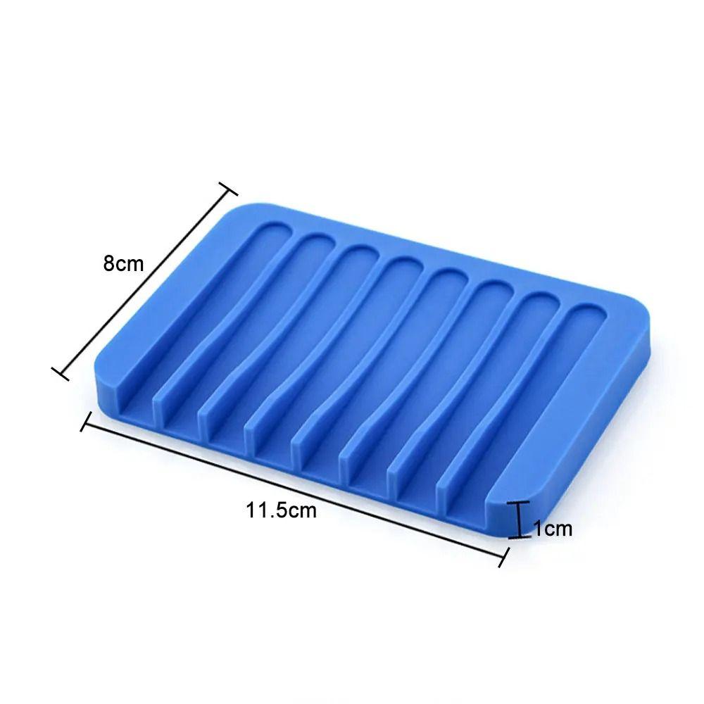 Silicone Soap Holder Portable Sponge Tray Useful Soap Box  Bathroom