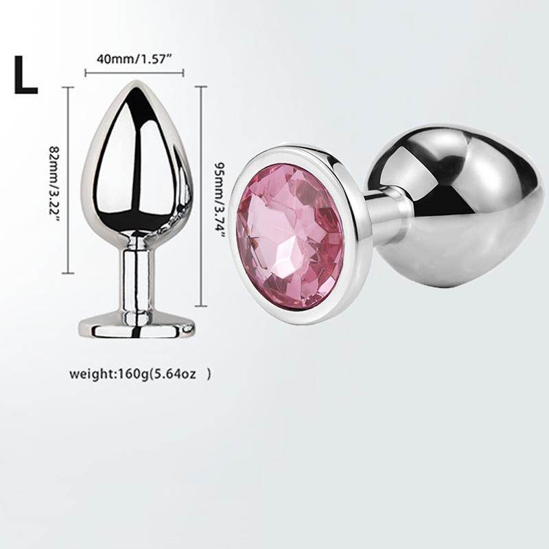Мини Анальная пробка Игрушки для взрослых Для мужчин Женщин Анальная пробка Металл Эротика Интимная Эротика Секс-игрушки Пары Товары для взрослых XXS XS SML