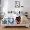 3D Dog Bedding Set Cute French Bulldog Puppy Duvet Cover Sets Cartoon Bed Cover Pet Animals Home Textiles Queen 2/3Pcs King Full