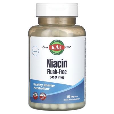 Niacin, Hot Flash Free, 500mg, 120 Vegetable Capsules