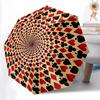1pc Playing Cards Pattern Automatic Open/close Umbrella, 8-Rib sturdy structure, Auto Folding/Opening, Portable Travel Umbrella for Women,269