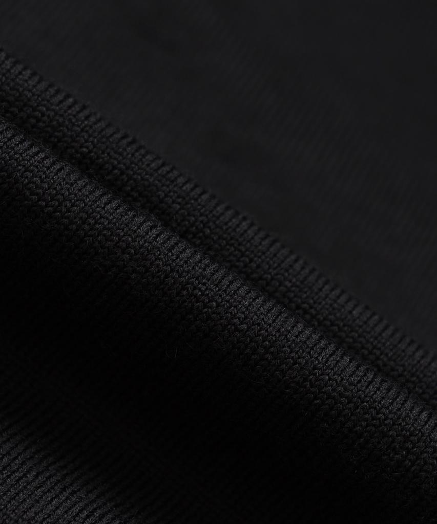 BROOKS BROTHERS Merino Wool Logo Turtleneck Sweater (Black) (Bbwumnf301)