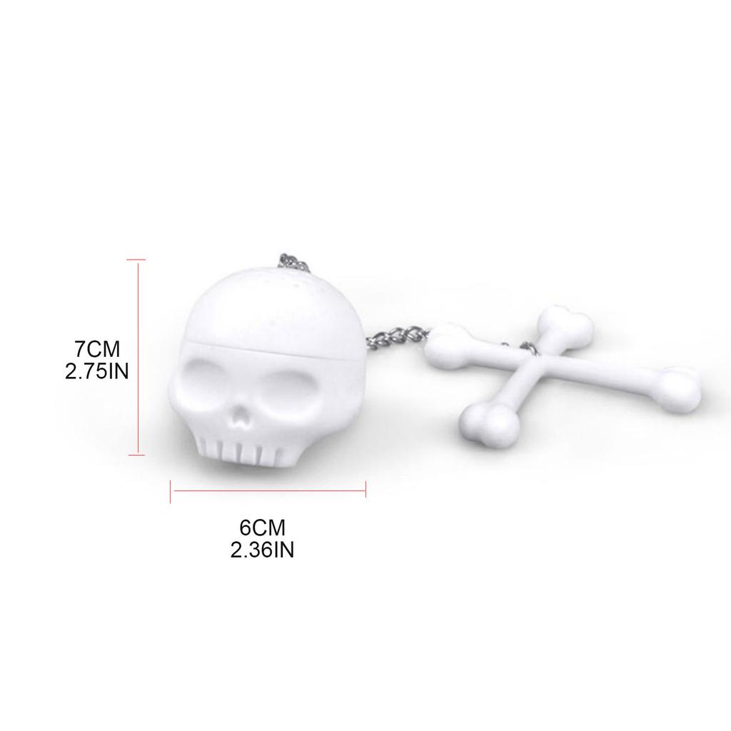 Свободный чайный лист заварочный фильтр в форме черепа для специй, ситечко для приправ, силиконовый фильтр для чайного пакетика, фильтр для специй, простое использование