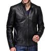 Men's Genuine Lambskin Black Leather Jacket Stylish Motorcycle Bomber Biker Outerwear MJ 173