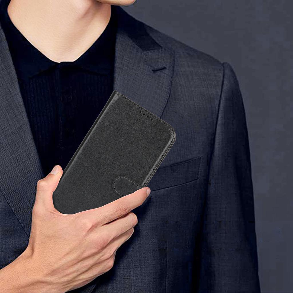 For iPhone 15 Plus/14 Plus Stand Case Shockproof Leather Wallet Phone Cover